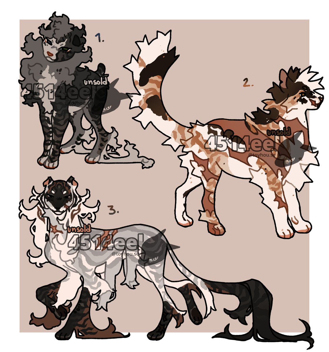 ddeadie's tweet photo. some adopts i posted for bid on toyhouse @ 4514eel !!! please go give them some love :} https://t.co/RBrVrauS77