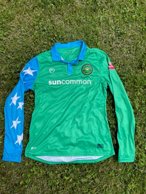 UVMathletics's tweet photo. Our official jersey auction for flood relief with @32auctions now includes exclusive 2022 game worn jerseys from @VermontGreenFC! 

Bid now at https://t.co/4yTUMeWLDA, all proceeds go to the @UnitedWayNWVT "United Flood Relief Fund."
#VTFlood2023 https://t.co/GRAKQeABDw