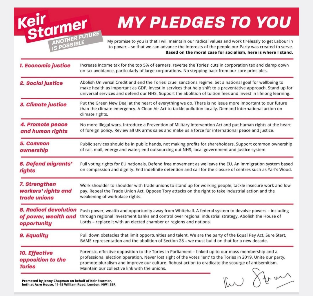 TJIVET's tweet photo. @bbclaurak I voted for you to be leader because of your 10 pledges. Do you still broadly believe in these pledges, particularly with regard to the common ownership of utilities? https://t.co/kh7RRmgj1g