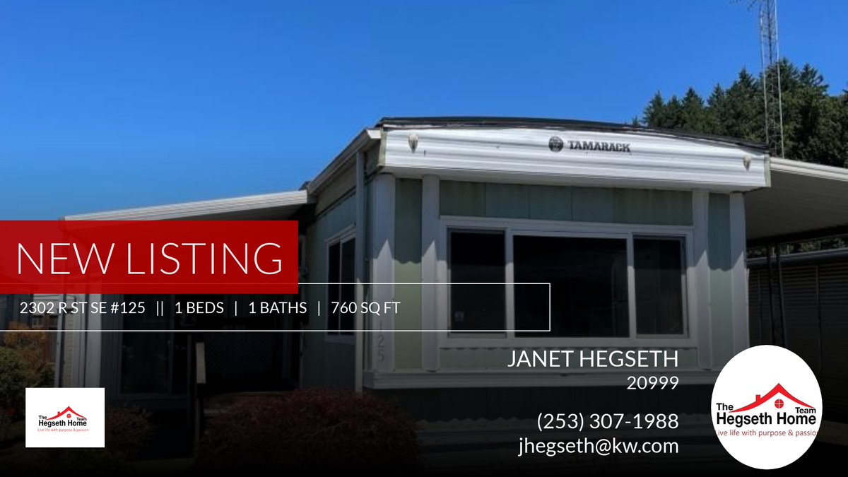 jhegseth's tweet photo. 📍 New Listing 📍 Take a look at this fantastic new property that just hit the market located at 2302 R St Se #125 in Auburn. Reach out here or at (253) 307-1988 for more information

Living Life with Purpose and Passion

Your Real... https://t.co/qRZB0UhIZu https://t.co/HrG3s0uie0