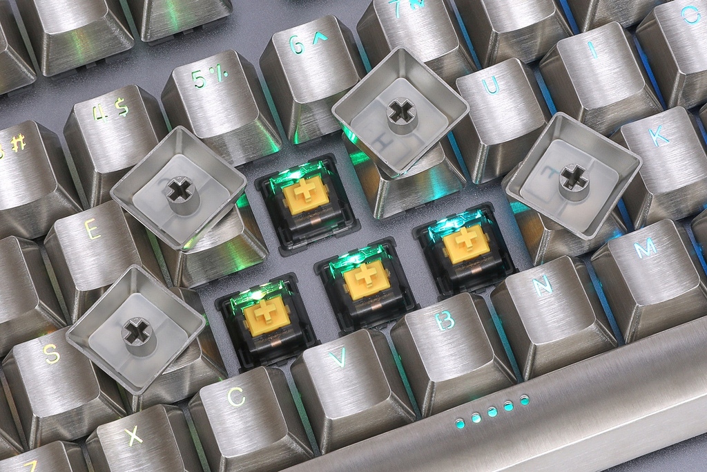 drop's tweet photo. If you’ve been around the Drop Mech Keys community for a while, you’ve seen a few different packs of Teamwolf Stainless Steel MX-style keycaps. Now, we’re here to give your whole keyboard a full stainless steel army with a special 108-key set. https://t.co/n8rE6l5Wu7 https://t.co/k5v7hA6IUu