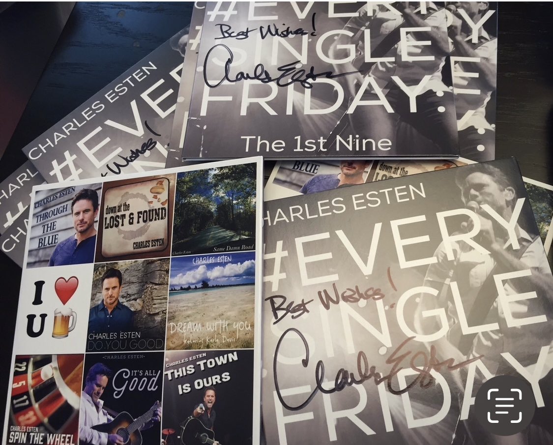 Grateful24x7's tweet photo. @CharlesEsten It’s hard to believe #EverySingleFriday started 7 years ago today with the release of #ThroughTheBlue! 
I ❤️’d all 54 Guinness World Record Setting singles!!! 
Super excited for the upcoming album! 🎉🎉🎉 https://t.co/03u3PpzpBa