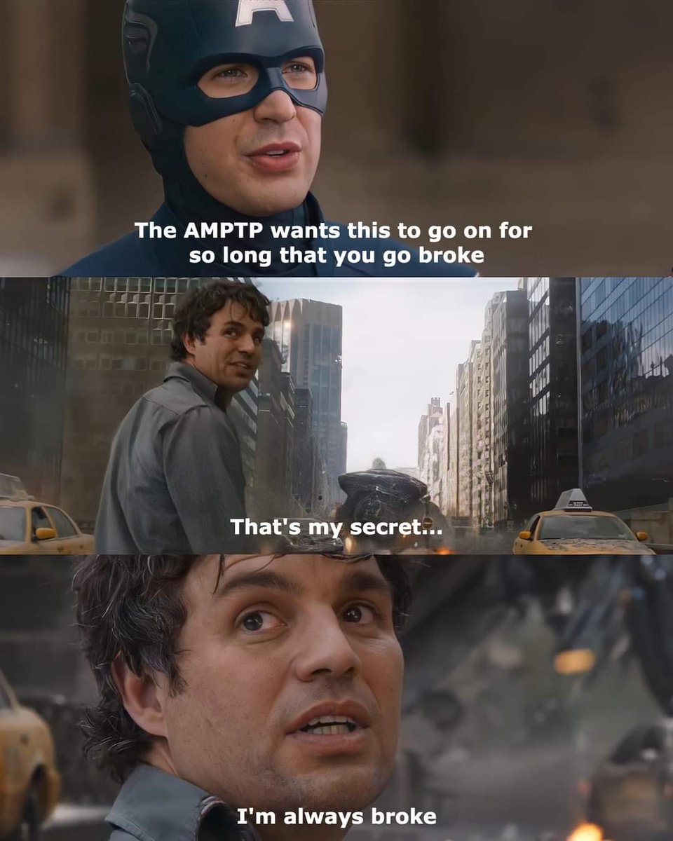 Actor_Jim's tweet image. So this online today. Sending with love to my WGA and SAG-AFTRA friends. Stay strong!