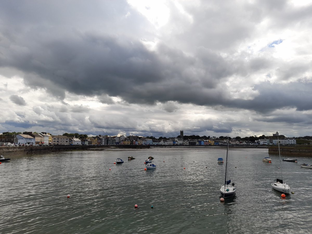 Dramatic skies over #Donaghadee today. My camera phone never quite able to capture the light effectively.