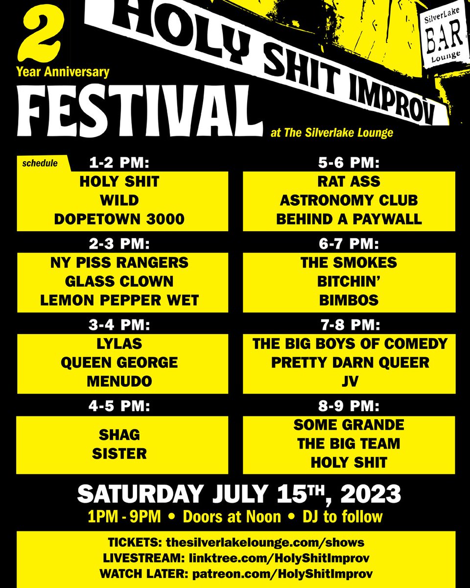 Holy Shit Improv tweet media
