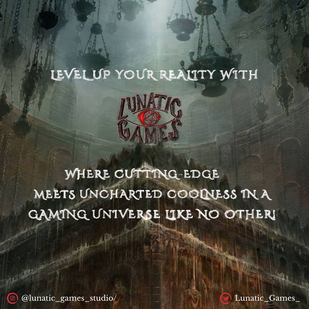 With cutting-edge graphics, immersive gameplay, and a storyline that will keep you on the edge of your seat, Lunatic Games will transport you to a universe of uncharted coolness! 🎮
#playtoexperience #nft #web3 #horrorgame