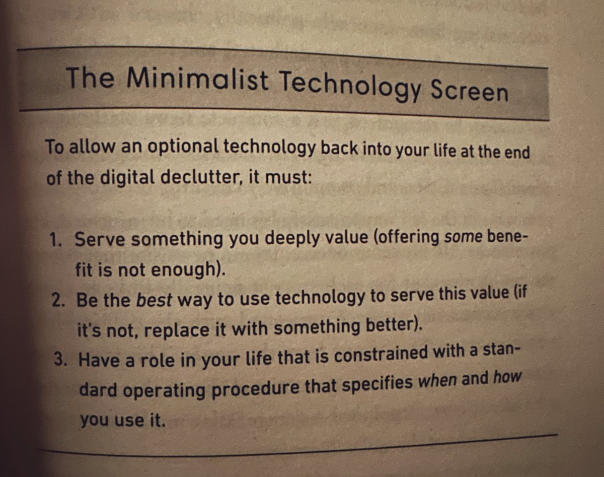 This one was in my drafts 😅

The technology screen exercise from Digital Minimalism by Cal Newport. 

What tech do you have in your life and how has it passed the screening?