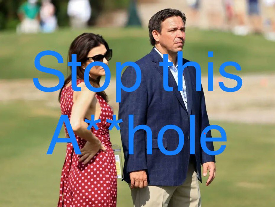 Remember this, DeSantis is Trump 10 fold, only younger and with a brain. His wife is far more dangerous than Melania and between the two of them, a stint in the White House will turn back the rights of Blacks, Browns, Immigrants, LGBTQ, and Women! DeSantis must never hold the WH!