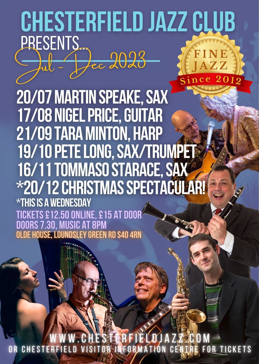 Chesterfield Jazz Presents Martin Speake 20/07/23 🎷 - mailchi.mp/5eb262f7113c/c…