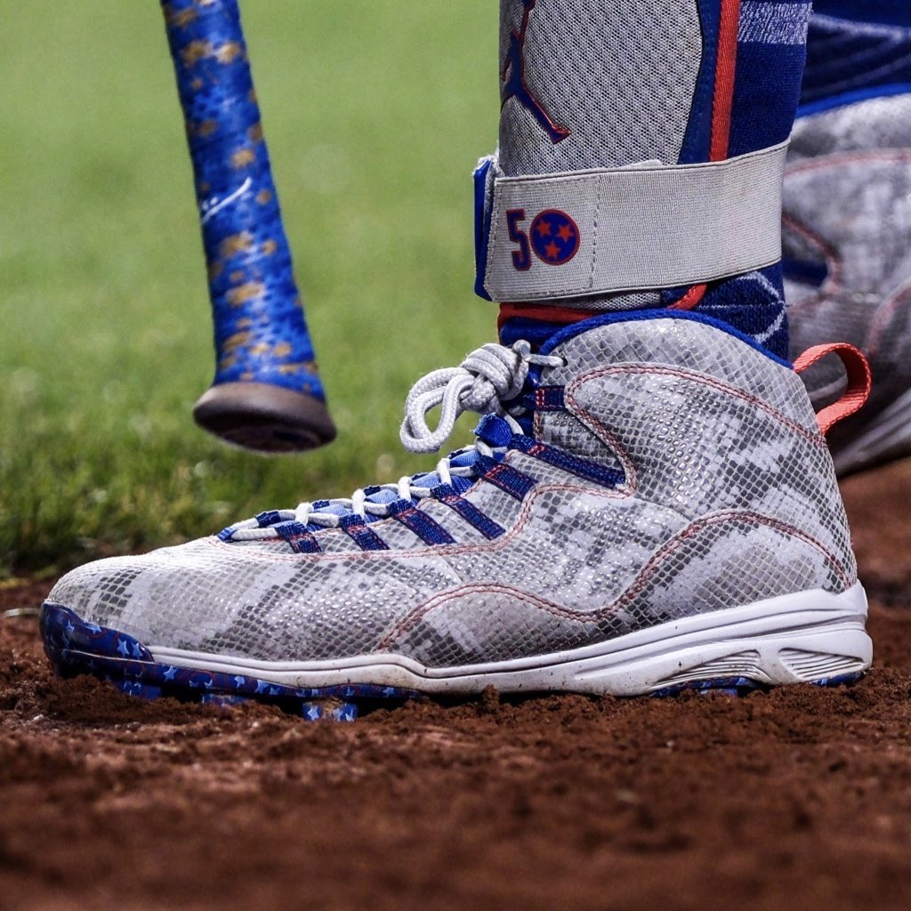 MLB Life on X: Mookie Betts' snakeskin Jordan 10 cleats 🤯   / X