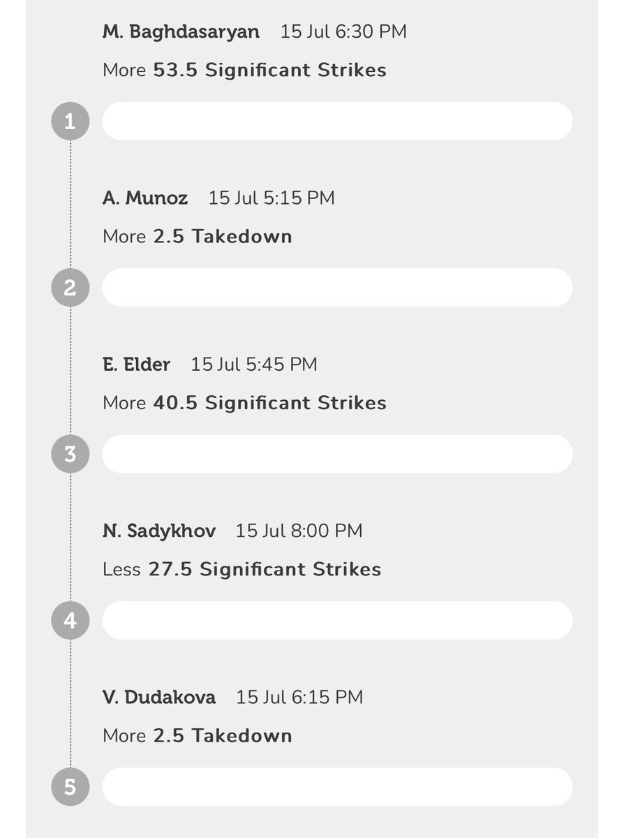 #ParlayPlay slips!!! Park got bumped sadly but you can move his line down 46 using the slide the line feature. If you aren’t signed up for ParlayPlay use code CONSULT for a 100% match up $100 on your 1st deposit or use my link parlayplay.io/account/signup…. Good luck!!! #DFS #UFC