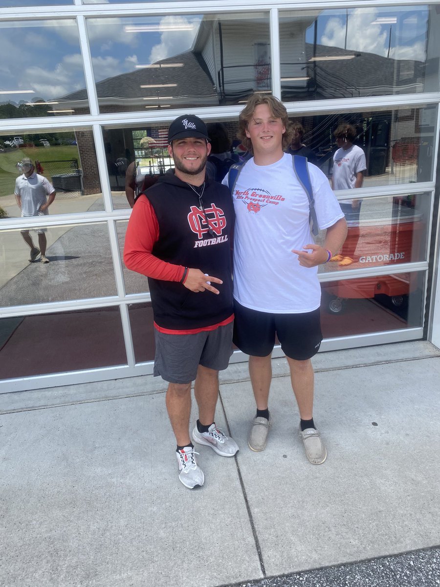 AustinBeers72's tweet photo. Had a great time today at North Greenville University. Thank you @ngucrusadersHBC for the invite. @coachjack_w @coach_dbaker @MrCoachFrate @CoachPerdomo @Miller_Jordan3 https://t.co/M5XwOi12Eu