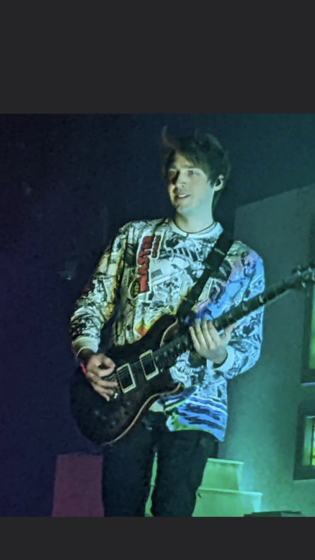 My cousin grandson Geoff Wigington.  Lead guitarist for the band called Waterparks.