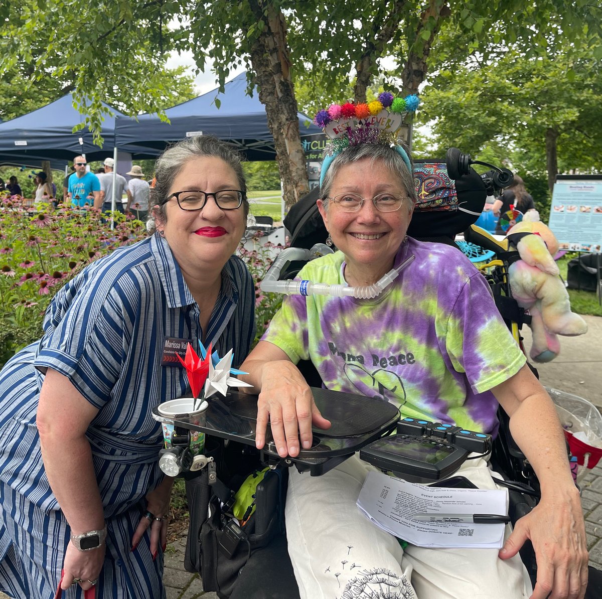 I had an amazing morning at the 2023 Peace Day celebration! It might have been hot, but the love and positivity present negated the heat. Mama Peace (Jeni Stepanek) brought so much joy and kindness together. She’s the best!

#PeaceMatters #MattieMatters #YouMatter #WeMatter