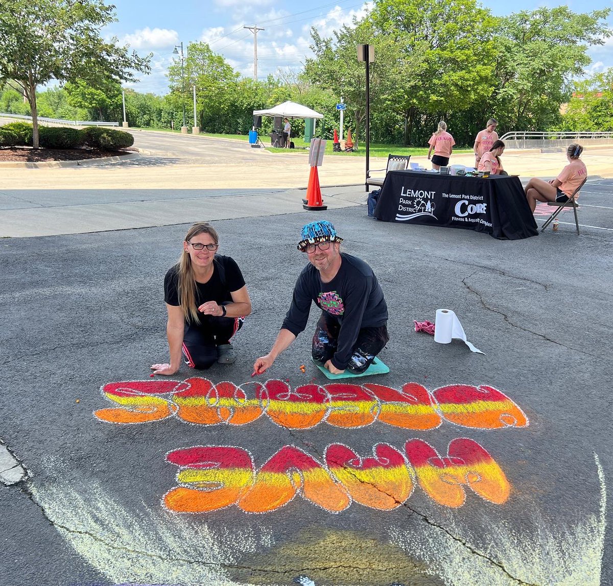 Ryan Hennebry (@mrhennebry_lhs) on Twitter photo Chalk It Up 2023 <a href="/VillageofLemont/">Village of Lemont</a> <a href="/lemontparks/">Lemont Park District</a>. It’s always a great day making art with my guy, Rob Moriarty! Rob is a phenomenal artist, an LHS Art Alumni and an award winning art teacher! <a href="/MoriartyRob/">Rob Moriarty</a> #HaveDreams Chalk It Up 2023 <a href="/VillageofLemont/">Village of Lemont</a> <a href="/lemontparks/">Lemont Park District</a>. It’s always a great day making art with my guy, Rob Moriarty! Rob is a phenomenal artist, an LHS Art Alumni and an award winning art teacher! <a href="/MoriartyRob/">Rob Moriarty</a> #HaveDreams