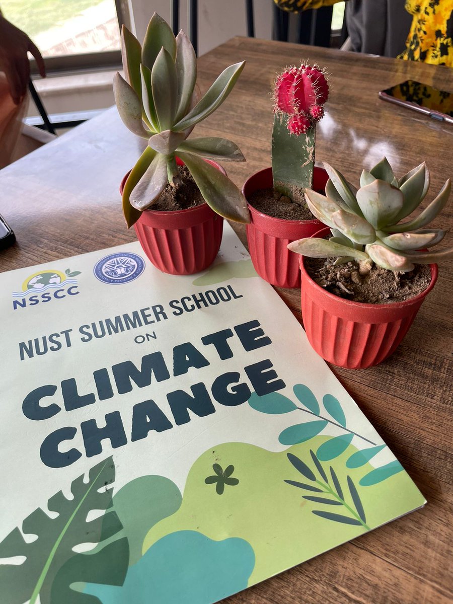 mahamughal_mja's tweet photo. Highlights of Day 1 training at #NSSCC Nust summer school on Climate Change, organized by @nustainable at @NUSTUniversity Islamabad. It included introduction, prorector speech, Climate Science and Communication insights.
#climatechange #climateactivist #nust #flags #gymclubqau https://t.co/WCOkqPrjBu