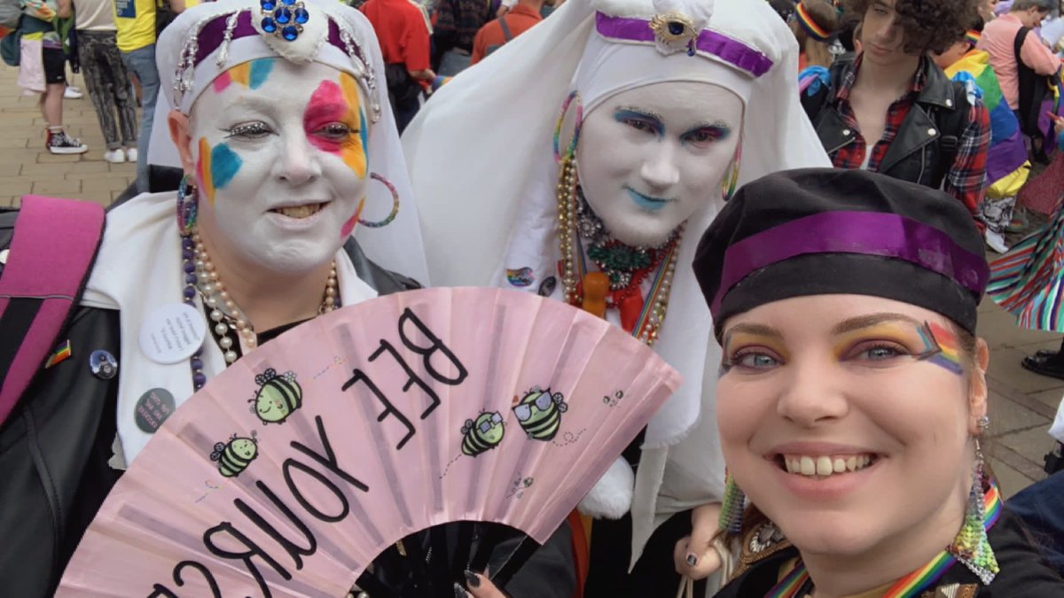 We had a lovely time at <a href="/MardiGla/">Glasgow's Pride</a> #Pride2023 today! Special thanks to <a href="/OPI_Edinburgh/">Edinburgh Sisters</a> for joining us!