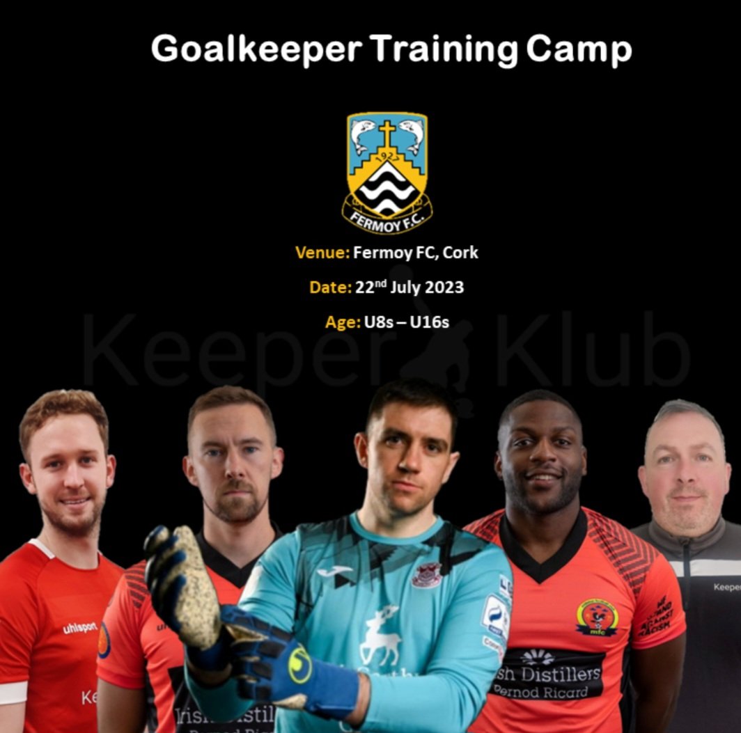 Meet our coaches who will be attending our goalkeeper training camp in Fermoy next Saturday 22nd of July

There are still some spaces remaining

Link in bio