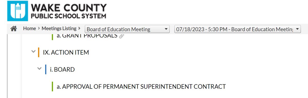 On Tuesday's agenda. #wcpss #wakepol #ralpol