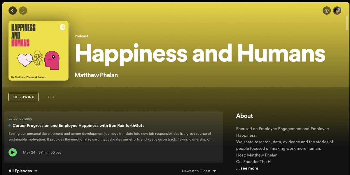 🎙️ Want to check out some amazing podcasts with amazing people? Sure you do! Check out @MatthewPhelan's Happiness and Humans podcast below 🎙️ #podcast #happiness #HappinessandHumans bit.ly/46F6D16