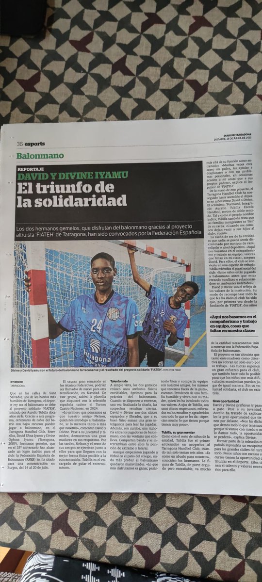 Gràcies al <a href="/thandbolc/">Tarragona Handbol</a> per totes les facilitats i a <a href="/Diari_Esports/">Diari de Tarragona Esports</a> <a href="/francescjoan1/">Francesc Joan</a> <a href="/jaumeapa/">Jaume A. L. 🚐</a> per l'oportunitat!