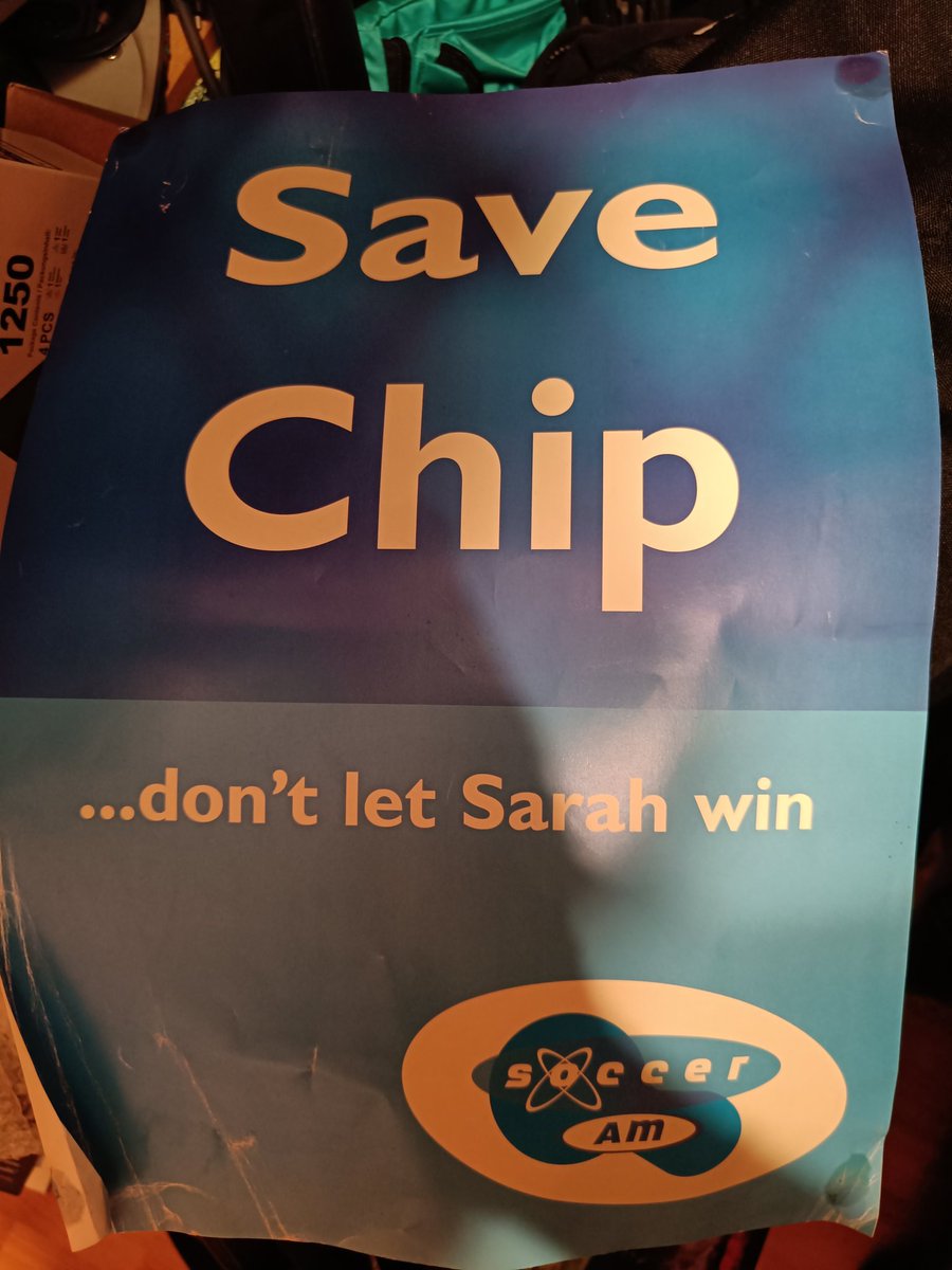 KevPopsiders's tweet photo. This just fell off my wall, maybe time for a new poster #savechip @timlovejoy @HellsBellsy https://t.co/4fzFN7LD8z