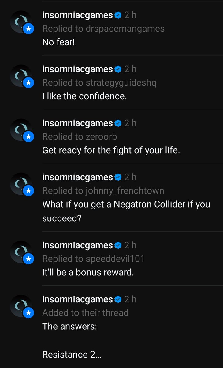 ursNathanRR's tweet photo. Threads notifications from @insomniacgames be like, daily morning positive quotes. https://t.co/N1dR6lqfqb