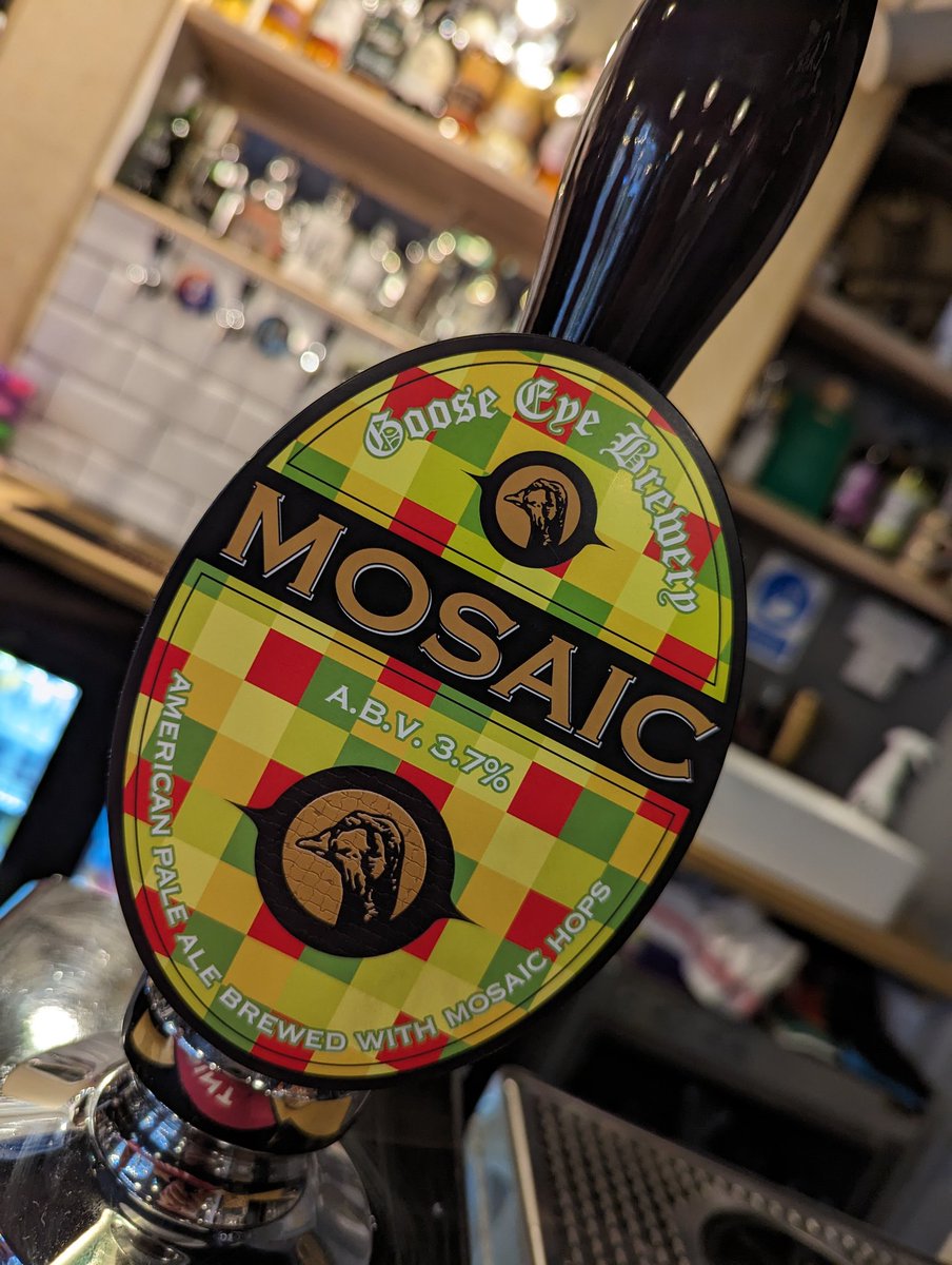 Mosaic from <a href="/GooseEyeBrewery/">Goose Eye Brewery</a> is coming up next on the bar. ETA 20mins. Get it while it's cool and fresh.