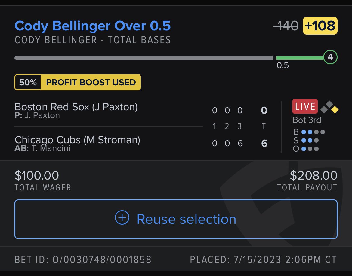 Guamyyy's tweet photo. @Hildo52 @j2110_ I saw this, and went and placed this bet only 7 minutes ago 😂 thank you https://t.co/KXiVwWqlBb
