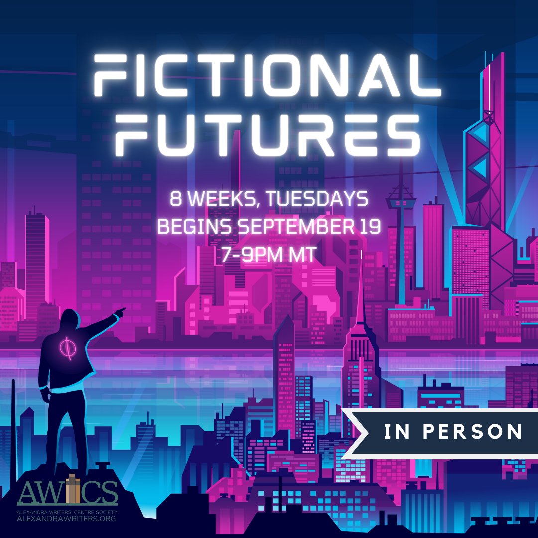 I'll be teaching Fictional Futures at the Alexandra Center this fall, an 8-week, in-person course on writing SF. It will be fun! alexandrawriters.org/store/p346/Fic…