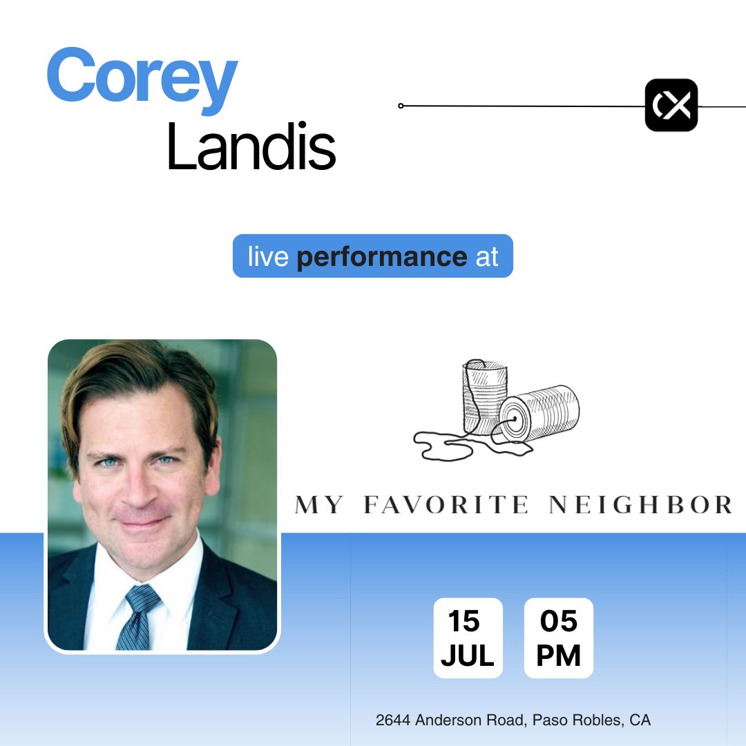 creativexchange's tweet photo. Did someone say Music and Wine 🎶🍷 ? 

Well we've the perfect evening coming up today for you at My Favorite Neighbor , Ft. Singer-songwriter/Pianist Corey Landis🎹 

Come catch us at the venue today 5 PM👀 Details - https://t.co/oSAyP8nMOU

#music #pianist #livemusic https://t.co/1kCRx5xynU