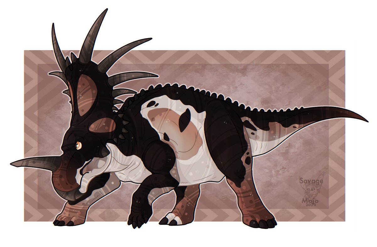 TheSavage_Mojo's tweet photo. Styracosaurus attack for Arkyn_Viking :) https://t.co/QHzdgkBZqR