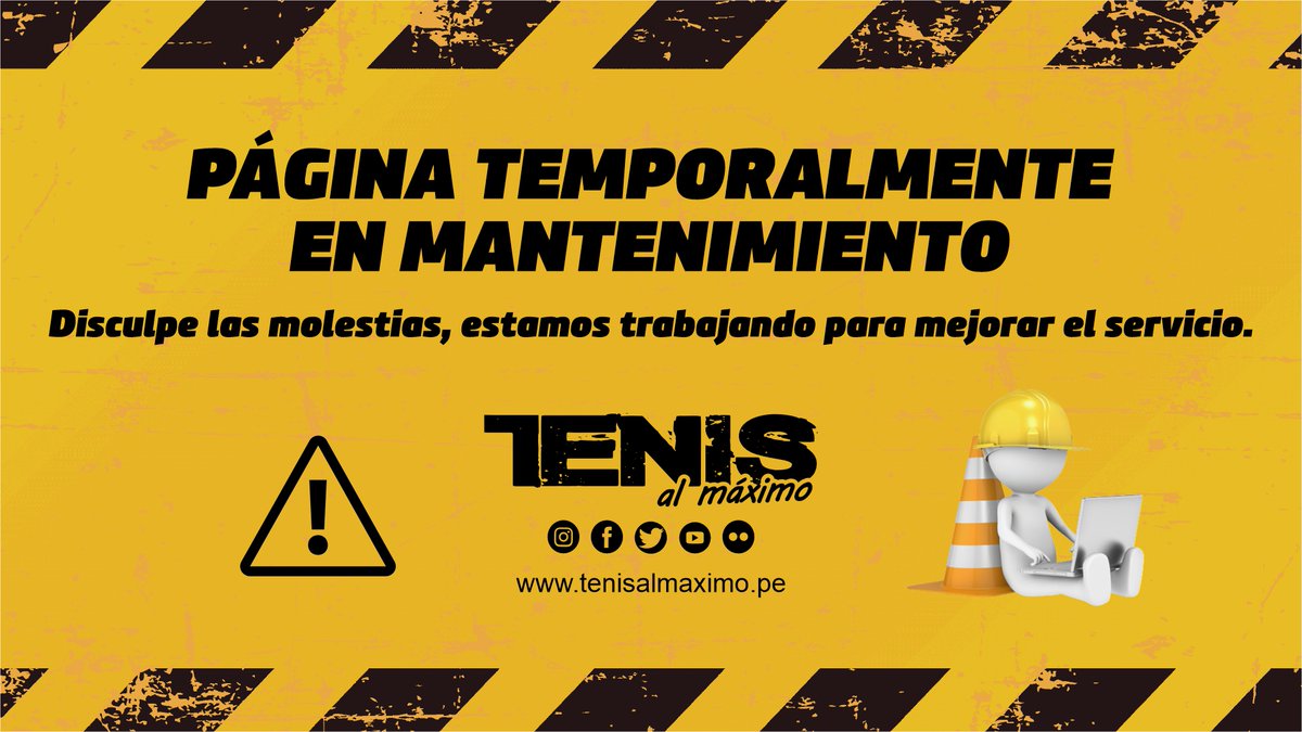 Tenisalmaximo's tweet image. #Upkeep | Nuestra website se encuentra en mantenimiento. A partir de este lunes volveremos a estar activos con la mejor información nacional e internacional.