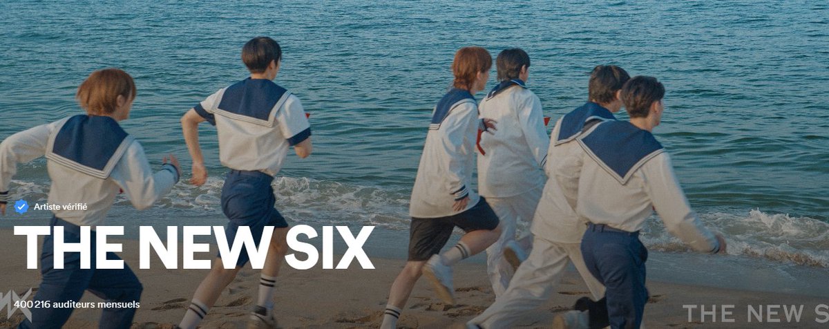 koreansales_twt's tweet photo. #TheNewSix reaches a new peak of 400K monthly listeners on Spotify. https://t.co/nUgFUegSPi