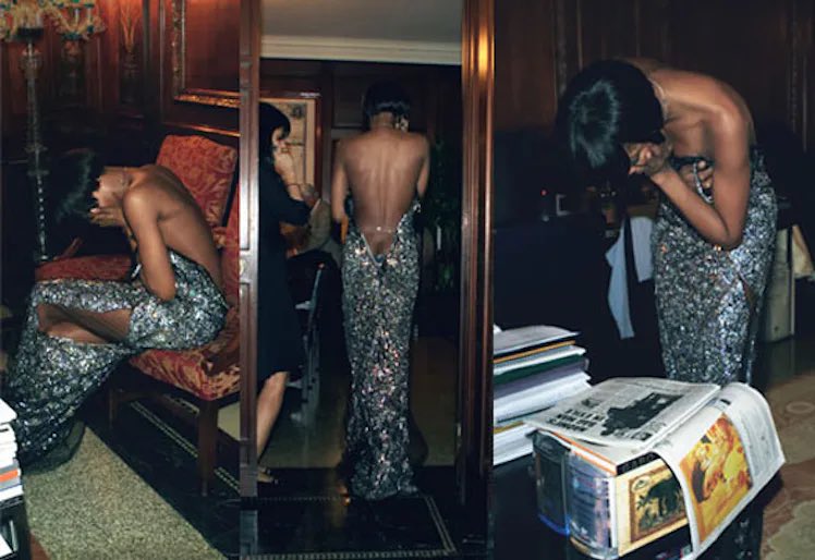 ideaIpop's tweet image. steven klein following naomi campbell around during the time she was sentenced to 200 hours of community service (2007)