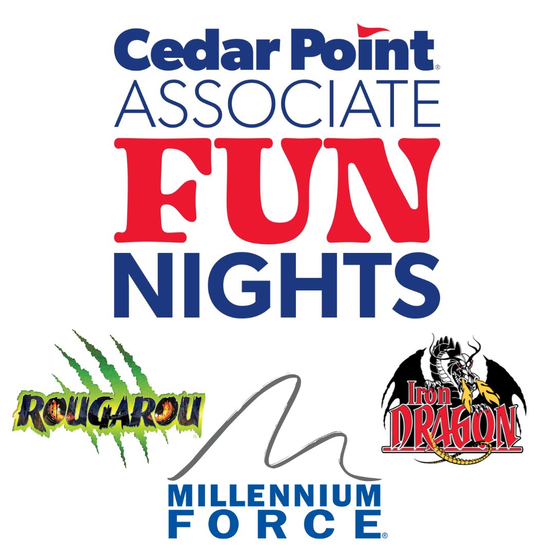 CedarPointTeam's tweet photo. Join us Monday, July 17 from 10:30p-12a for Associate FUN Night and enjoy rides and snacks! https://t.co/mFuNrzO8ND