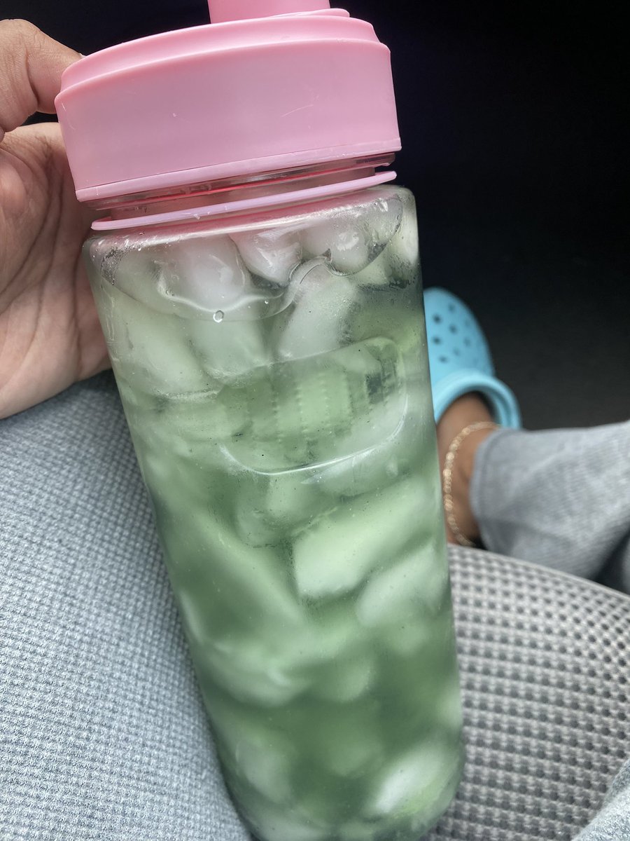 adoreanise's tweet photo. once you start adding liquid chlorophyll to your water you won’t stop!🤣it helps with so much. https://t.co/y1QqZTiTss
