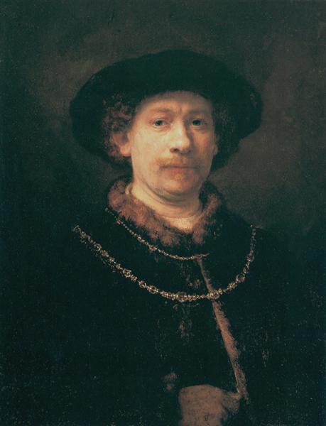 yscompton's tweet photo. Rembrandt’s self portrait at 37. Self portrait with Marnie at 37. https://t.co/vGIKJFVKwg