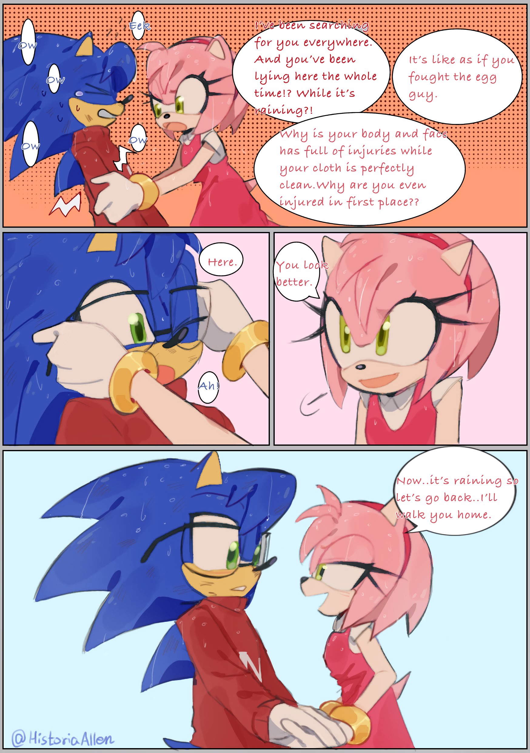 ❄️Kuu Kuu❄️ on X: Mwaahh #SonAmy #sonicfanart