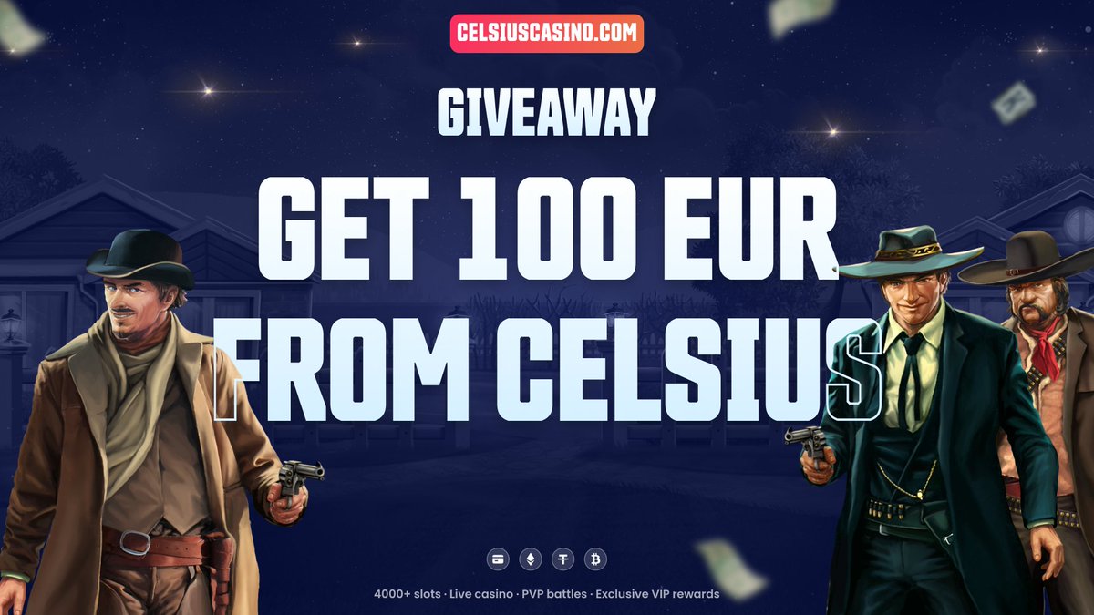 celsiuscasino's tweet photo. 💸Twitter Cash Draw💸 

We're giving €20 to 5 users  

You have 24 hours: 
✅Follow us 
✅Like &amp; Retweet this tweet 
✅Leave a comment with your Celsius username  

Play with Celsius https://t.co/xUk6M7BABq https://t.co/CaNQcFjVZy