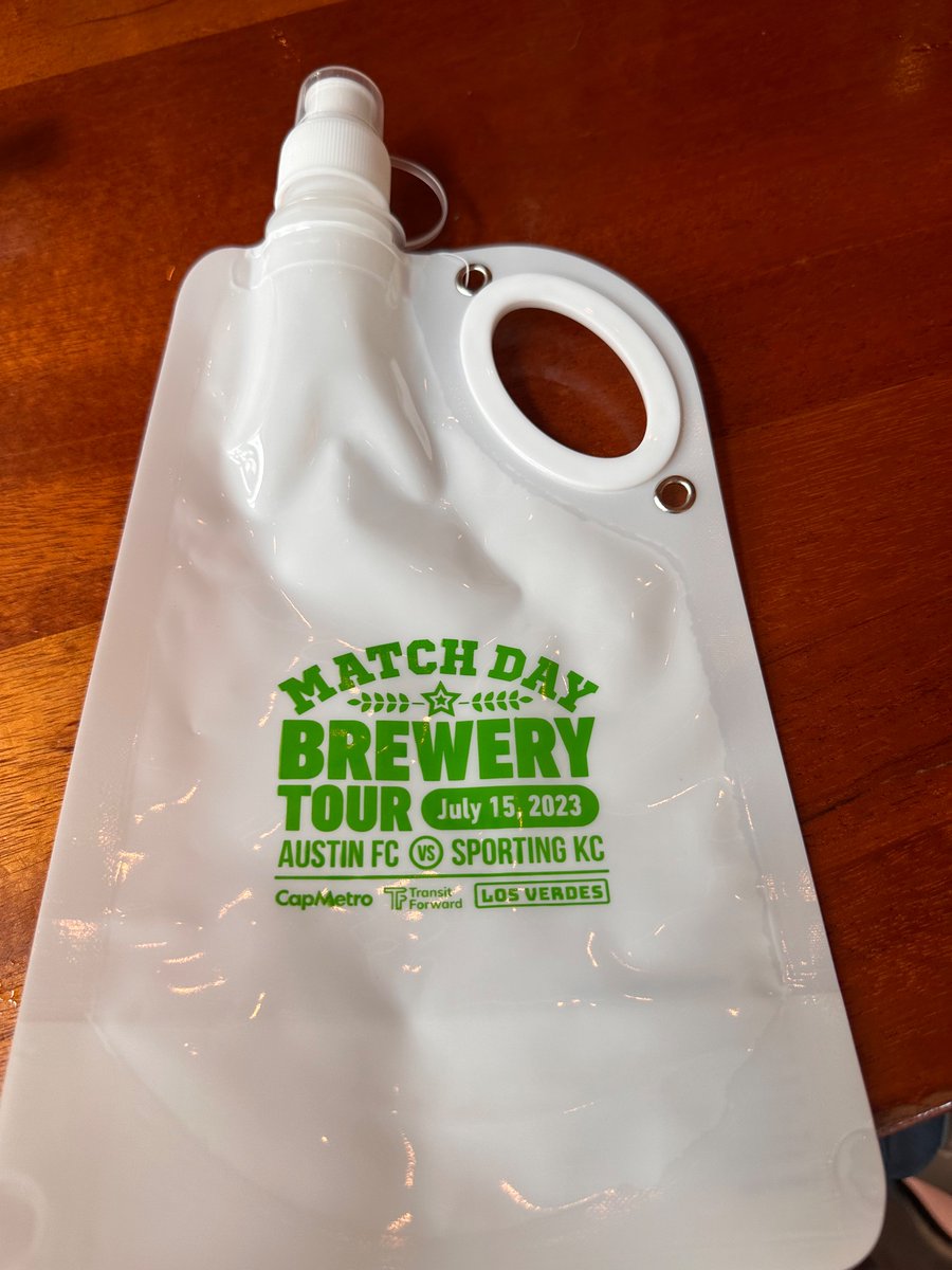 JpMaxMan's tweet photo. So @AustinFC @CapMetroATX a well intentioned thought but gross pollution plastic :( #brewschoos https://t.co/lnLXDFBgbZ