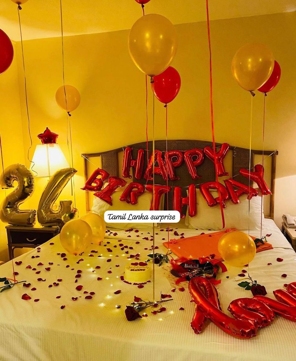 Jhalinyjoka's tweet photo. Tamil Lanka surprise delivery #SriLanka  birthday surprise decoration https://t.co/zy7zPO1aZ5