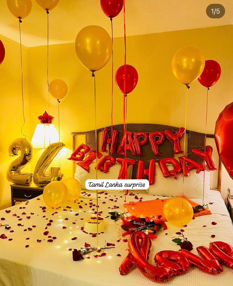 Jhalinyjoka's tweet photo. Tamil Lanka surprise delivery #SriLanka  birthday surprise decoration https://t.co/zy7zPO1aZ5