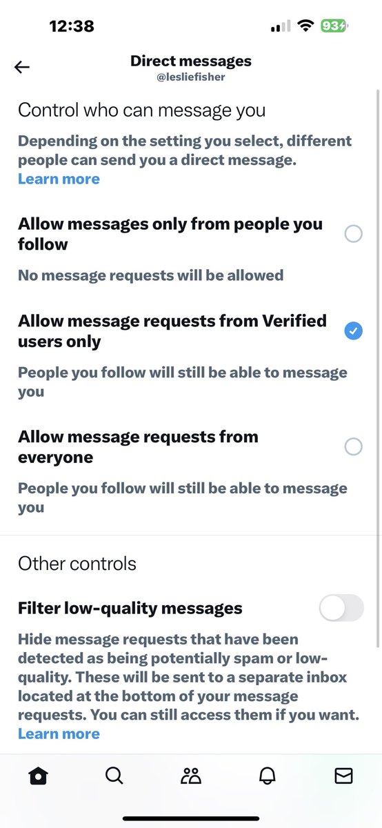 Looks like Twitter changed settings for Direct Messages to allow messages from verified users only (and people you follow) You might want to change this back to your previous setting. Settings - Privacy and Safety - Direct Messages. Had to do this to both Mobile and CPU