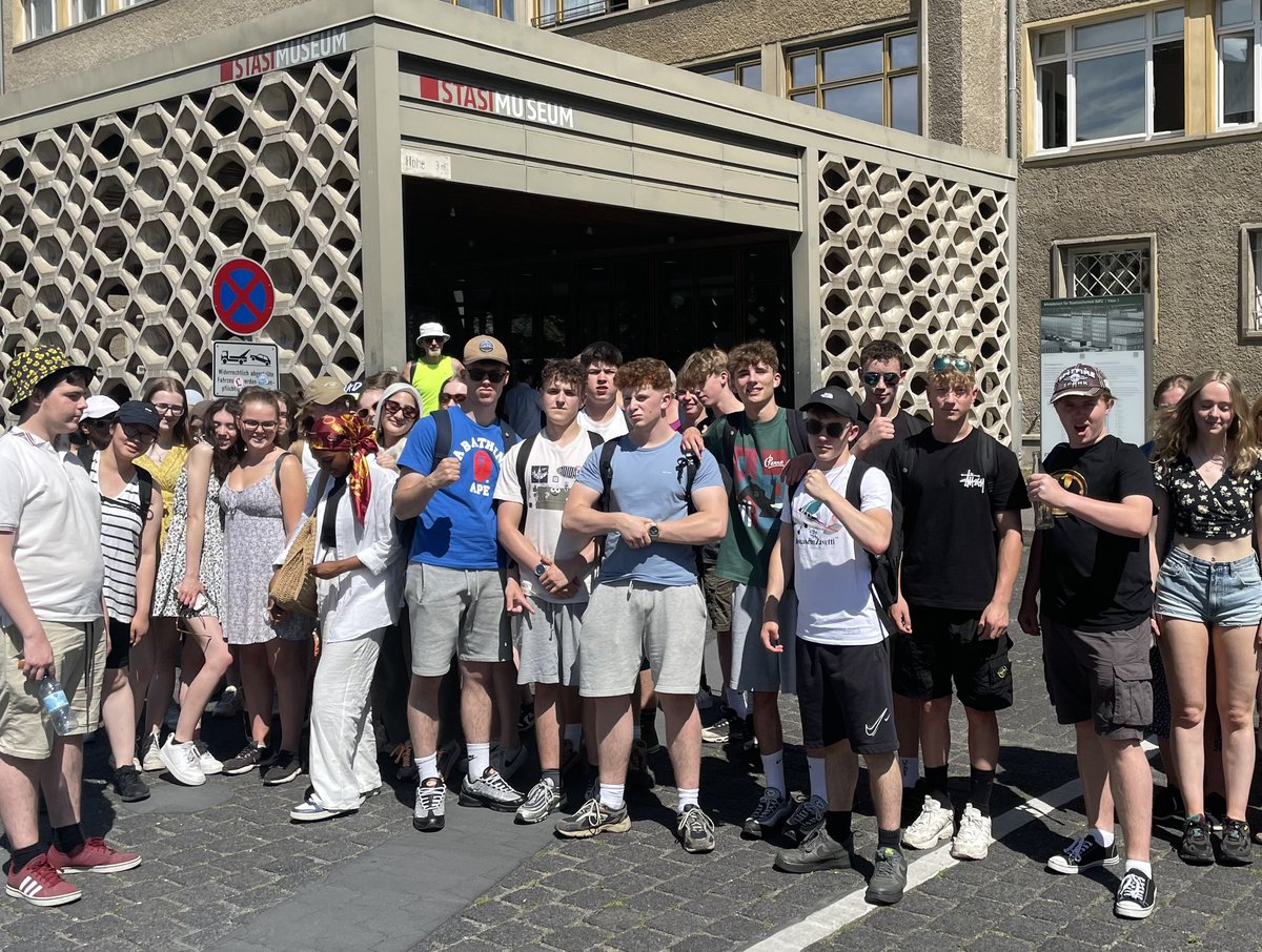 TaptonHistory's tweet photo. Next stop today was the Stasi Museum; a great chance to better understand how the East German secret police made the GDR the most surveilled country in human history. #taptonhistoryontour #berlin2023 https://t.co/UWiWVcOSK4