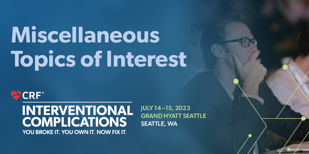 crfheart's tweet photo. From emergent pericardiocentesis to the role of protamine in the #CathLab, the next session at #CompCourse2023 is full of valuable insights you won't want to miss! Session begins at 1:15 PM PT.
@DrBillLombardi @kevinjamescroce @KateKearney4 @mbmcentegart @simonjwilson1 @wjn_md https://t.co/4GPC65tN12