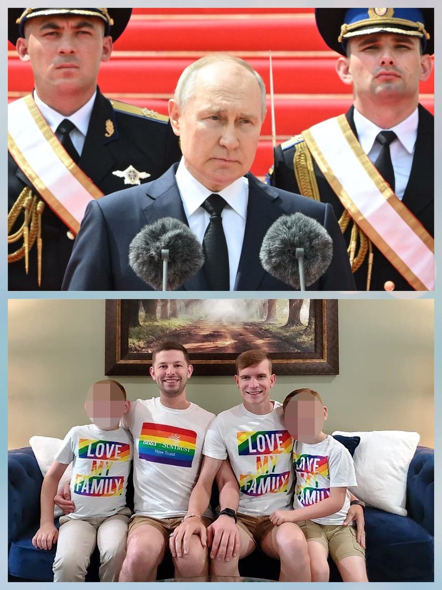 🇷🇺 Vladimir Putin: 

"Mientras yo sea presidente no habrá 'progenitor 1' y 'progenitor 2', sólo papá y mamá"

El líder ruso NO legalizará la adopción por parte de homosexuales ni los matrimonios entre personas del mismo sexo.