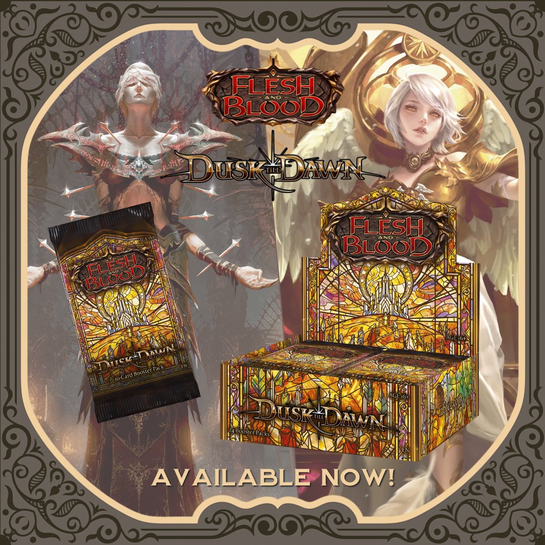 FableHobby's tweet image. The new @fabtcg set, Dusk till Dawn, is already AVAILABLE at #FableHobby! 🥳

👉Browse our online store or visit us at our retail store in #Portland! 🤎