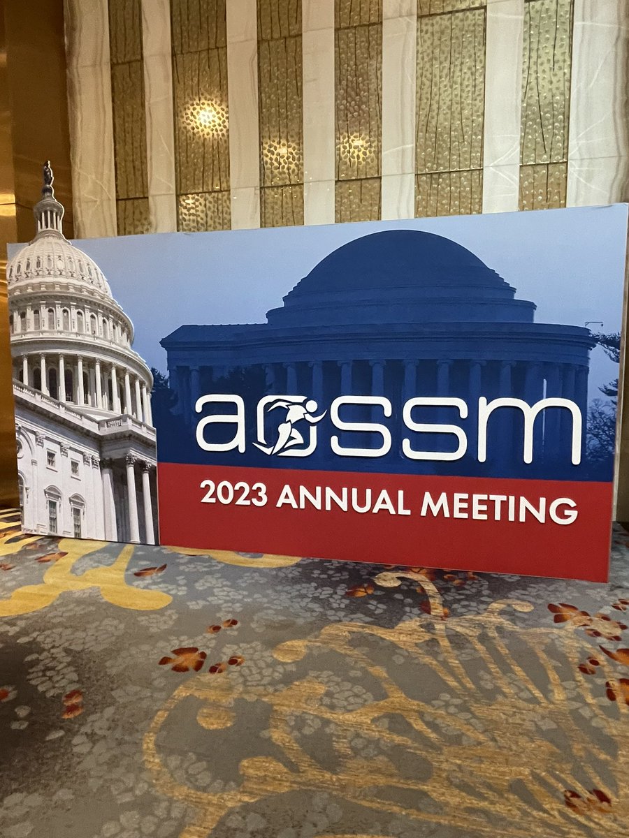 Had a great time representing @HopkinsOrtho, presenting my work, and seeing @MSOSOrtho friends (@ashleyr2320) at @AOSSM_SportsMed today! #aossm2023 #orthotwitter