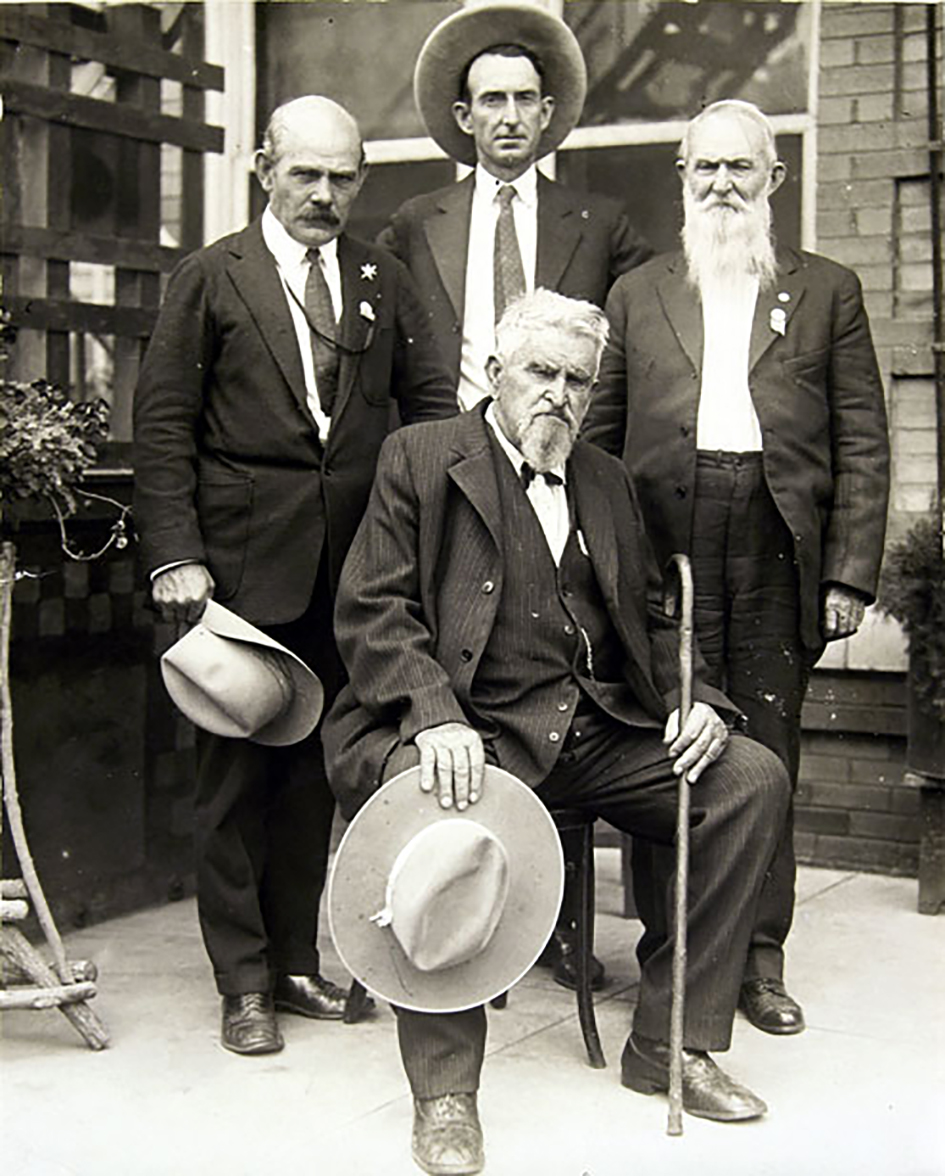 Goodness gracious! Traces of Texas reader Sherry Freeman sent in this fabulous 1925 photo of the legendary Charles Goodnight (seated) in San Antonio and I'm blown away because not only does it show Goodnight but also (standing L-R) Gutzon Borglum, the man who designed and…